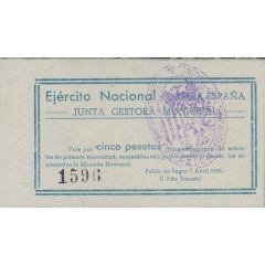 5 Pesetas Pobla de Segur