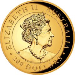 200 Dollars - Elizabeth II 6th Portrait - Kangaroo - Gold Bullion Coin