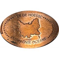 Pièce écrasée - Ile de Hoëdic