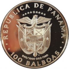 100 Balboas Golden Condor