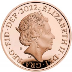 2 Pence - Elizabeth II 5th Portrait, Royal Shield, Gold Proof