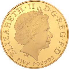 5 Pounds - Elizabeth II Queen Mother, Gold Proof