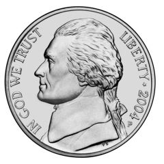 5 Cents `Jefferson Nickel` Westward Journey, Keelboat