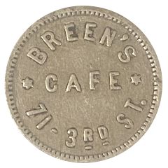 5 Cents - Breen`s Cafe San Francisco, California