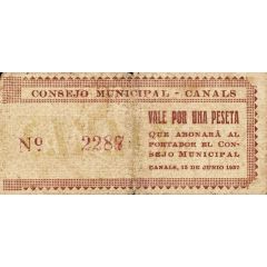 1 Peseta Canals