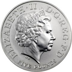 5 Pounds - Elizabeth II Entente Cordiale, Silver Proof
