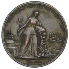 Medal - George III Abdication of Napoleon, bronze