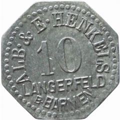 10 Pfennig - Langerfeld Alb. and E. Henkels