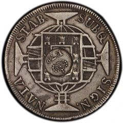 8 Reales - Ferdinand VII Countermark on Brazil 960 Reis