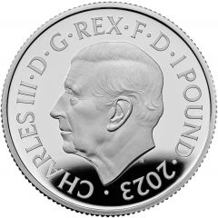 1 Pound - Charles III 1/2 oz Fine Silver