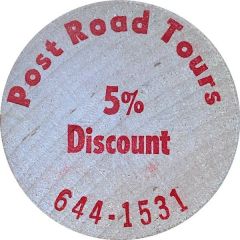 Wooden Nickel - Post Road Tours South Windsor, Connecticut