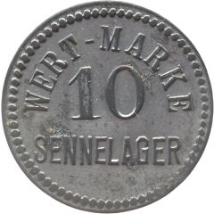 10 Pfennig Wert-Marke, Sennelager