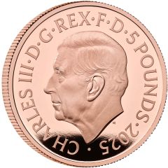 5 Pounds - Charles III Princess Anne, Gold Proof