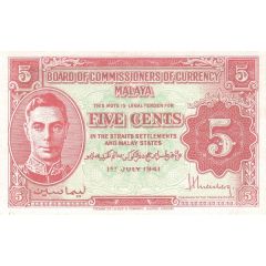 5 Cents - George VI