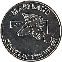 Token - Shell’s States of the Union Coin Game, Version 2 Maryland / Texas
