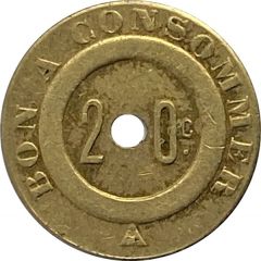 20 Centimes - Bon A Consommer