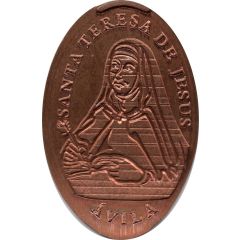 Elongated coin - Saint Teresa of Jesus