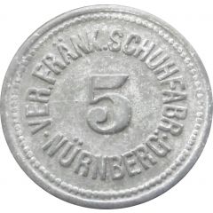 5 Wert Marke - Nürnberg Ver. Fränk. Schuhfabr.