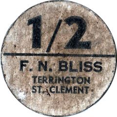 1 Shilling 2 Pence - F.N. Bliss Farm Terrington, St. Clement, pickers token
