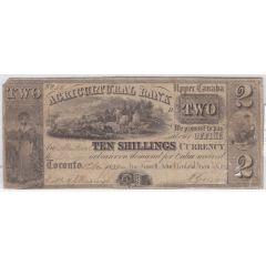 2 Dollars / 10 Shillings The Agricultural Bank