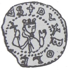 Denier Bracteate - Bolesław Mieszkowic or Leszek of Masovia Kruszwica or Inowrocław or Płock mint