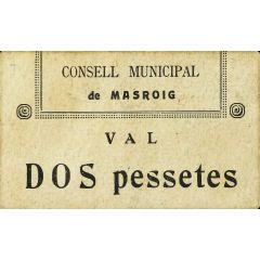 2 Pesetas El Masroig
