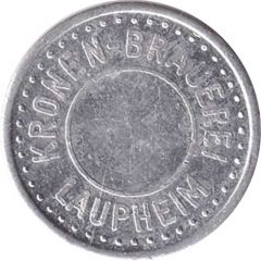 Beer Token - Bier-Marke Kronen-Brauerei Laupheim