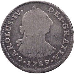 1 Real - Carlos IV Numeral IV, Carlos III portrait