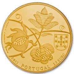2 1/2 Euros Beadspreads from Castelo Branco, Gold