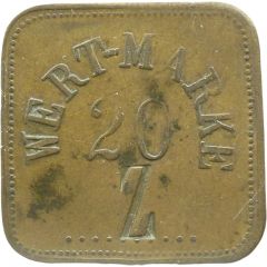 20 Pfennig Wert-Marke, Countermarked `Z`