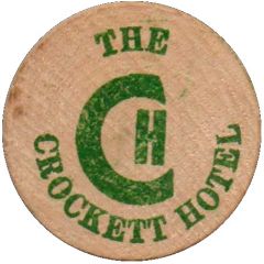 Token - The Crockett Hotel San Antonio, Texas