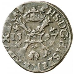 1/2 Liard `Gigot` - Philip II Cross type
