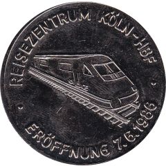 Medal - Reisezentrum Köln-Hauptbahnhof / Bundsbahnfährschiff Karl Carstens