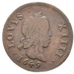 Essai du 3 deniers type 3 - Louis XIV