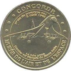 Monnaie de Paris Tourist Token - Musée de l`Air et de l`Espace Concorde