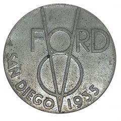 Ford V-8 Medal - 1935 California Pacific International Exposition San Diego, California
