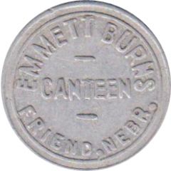 5 Cents - Emmett Burns Canteen Friend, Nebraska
