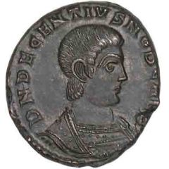 Follis - Decentius VICTORIAE DD NN AVG ET CAE, Lugdunum