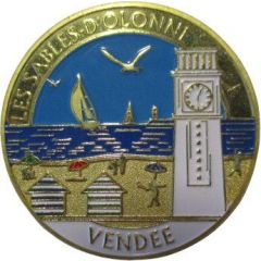 Jeton touristique - Souvenirs et Patrimoine - L`horloge des Sables d`Olonne - Vendée