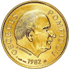 Georges Pompidou - Président de la République or