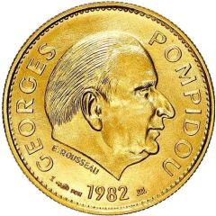 Georges Pompidou - Président de la République or