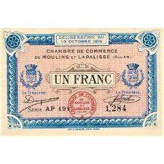 1 Franc - Chambre de Commerce de Moulins et Lapalisse 03