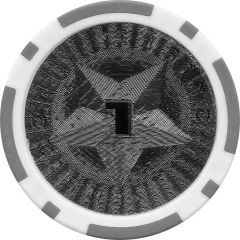 Poker Chip Metallic Foil, Star - 1