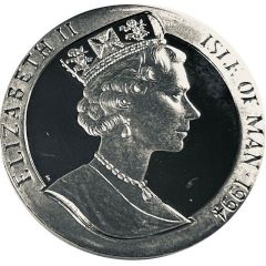 1 Crown - Elizabeth II Player being tackled, Silver
