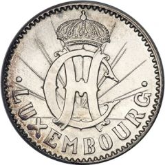 2 Francs - Charlotte Essai - silver