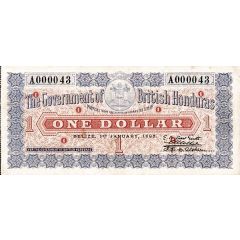 1 Dollar Red and blue