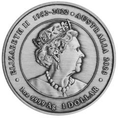 1 Dollar In the name of Elizabeth II, 6th Portrait - Phoenix - Silver Coin