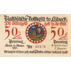 50 Pfennig Plattdeutsche Volksgilde