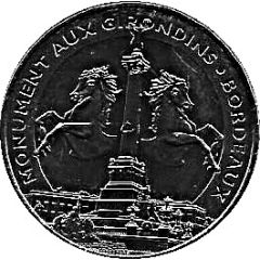 Monnaie de Paris Tourist Token - Bordeaux Monument aux Girondins