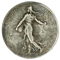Reproduction de la 2 francs Semeuse piéfort argent